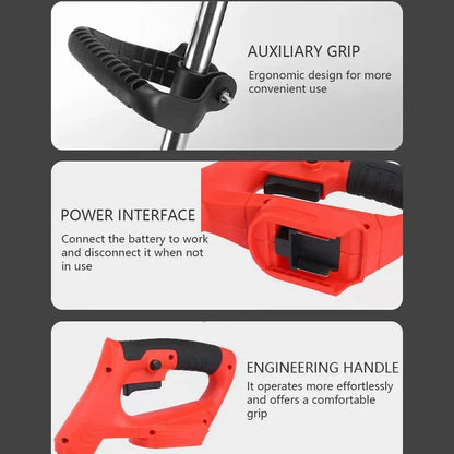 Cordless Grass Trimmer Brushless Motor Handheld Telescopic Garden Tool Spring 2025 Lightweight Edging