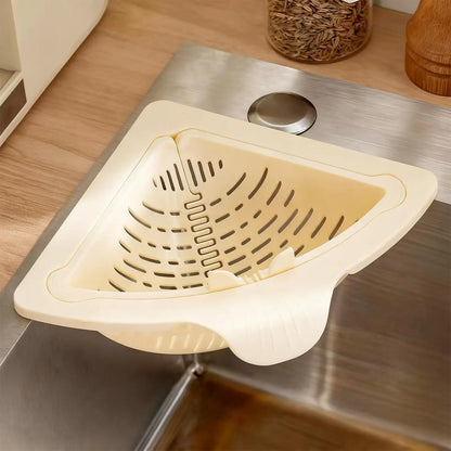Magnetic Sink Drain Basket Triangle Stainless Steel For Vegetables And Fruit Drainage Eco Friendly Kitchen Organizer