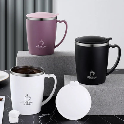 350ml Thermos Mug 304 Stainless Steel Insulated Cup With Handle