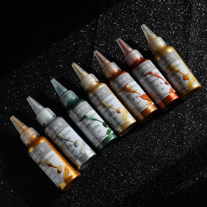 Acrylic Paint Set Metallic Finish Waterproof Fade-Resistant For DIY Crafts Spring 2026 Trend