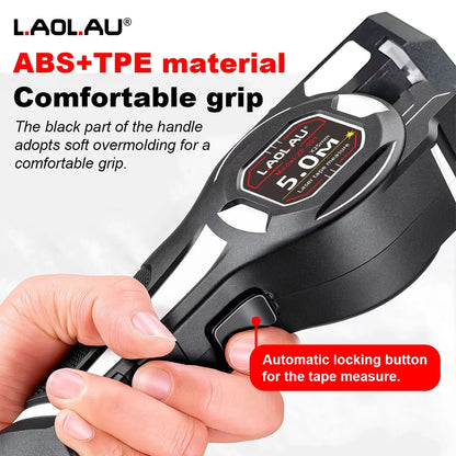 LAOLAU 2-in-1 Laser Tape Measure 5M/16FT – Type-C Rechargeable Class II Laser Auto-Lock Tool 2026