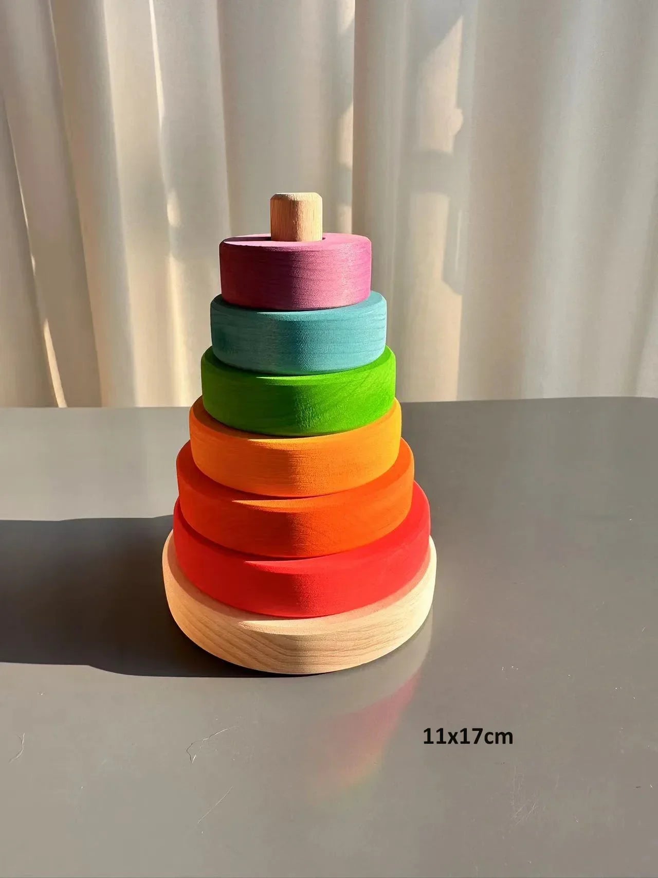 Wooden Building Blocks Pastel Nordic Stacking Play Set Fall 2025 Eco Friendly Imaginative Play Gift