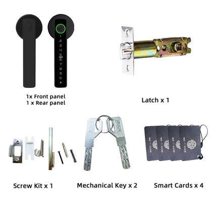 Smart Door Lock Fingerprint Bluetooth Tuya Digital Electronic Lock Smart Home 2025 Keyless Multi Access