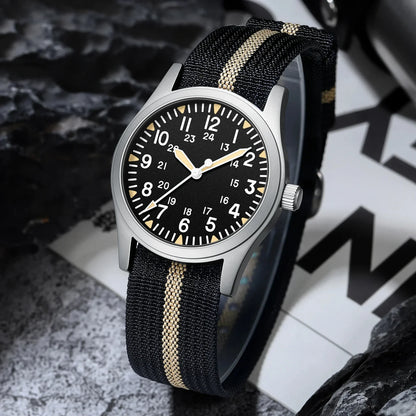 Military Quartz Field Watch 37mm Sapphire Fall 2025