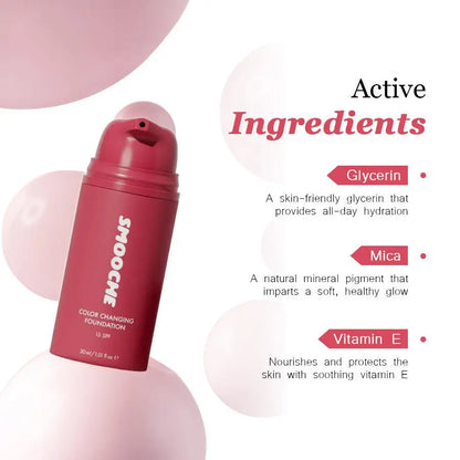 Color Changing Foundation 30ml – Self-Adjusting Shade Cream Flawless Coverage TikTok Viral 2026