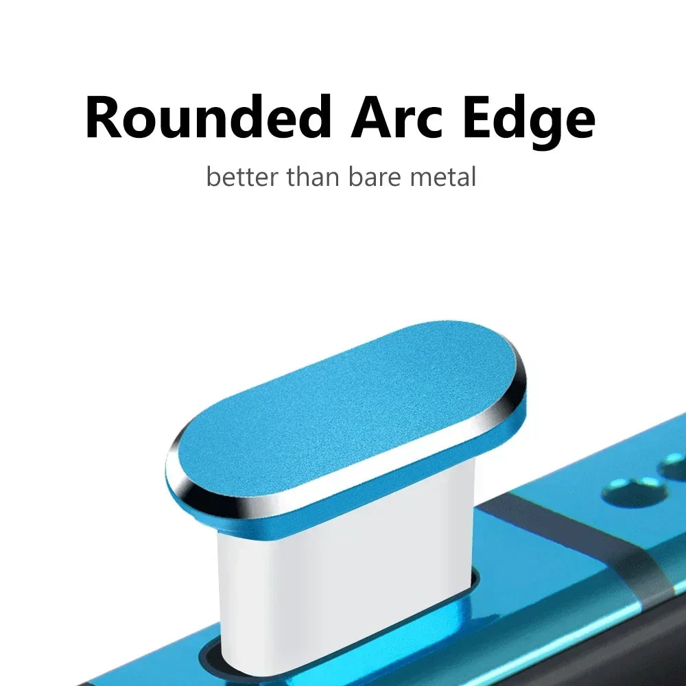 Metal Type-C Charging Port Dust Plugs - 2Pcs iPhone Accessories, Dust & Liquid Protection