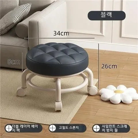 Rolling Child Stool Multi Functional Shoe Changing Seat