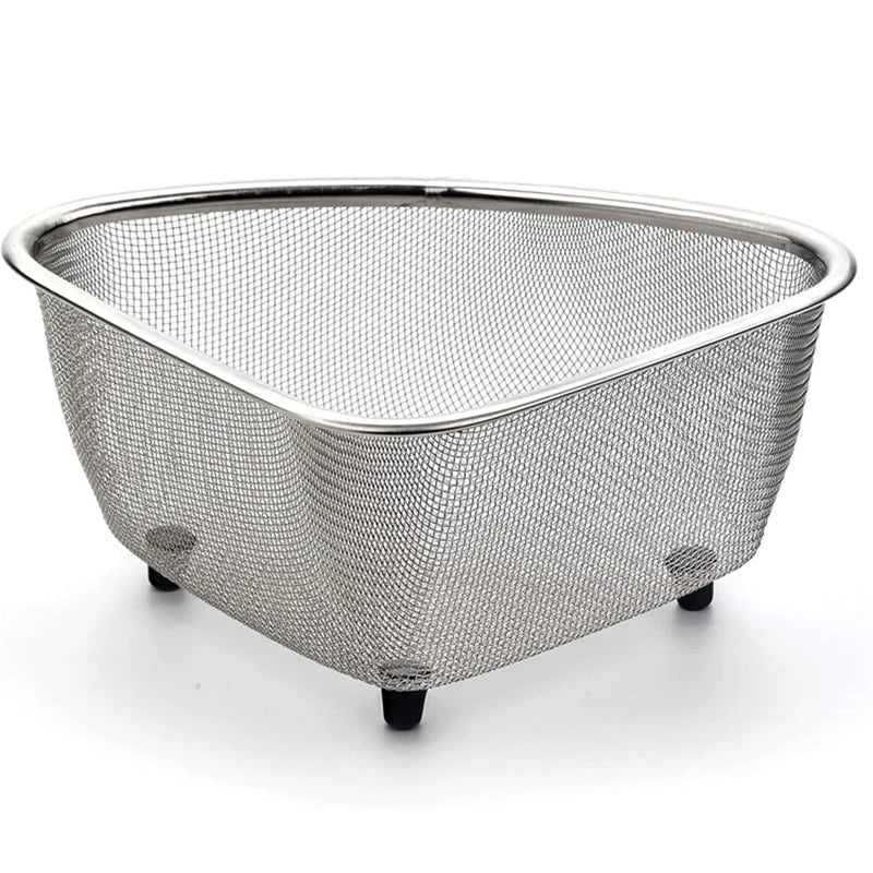 Stainless Steel Sink Strainer Basket Triangle Drainer In Sink Mesh Colander Fall 2026 Eco Friendly Kitchen Accessory