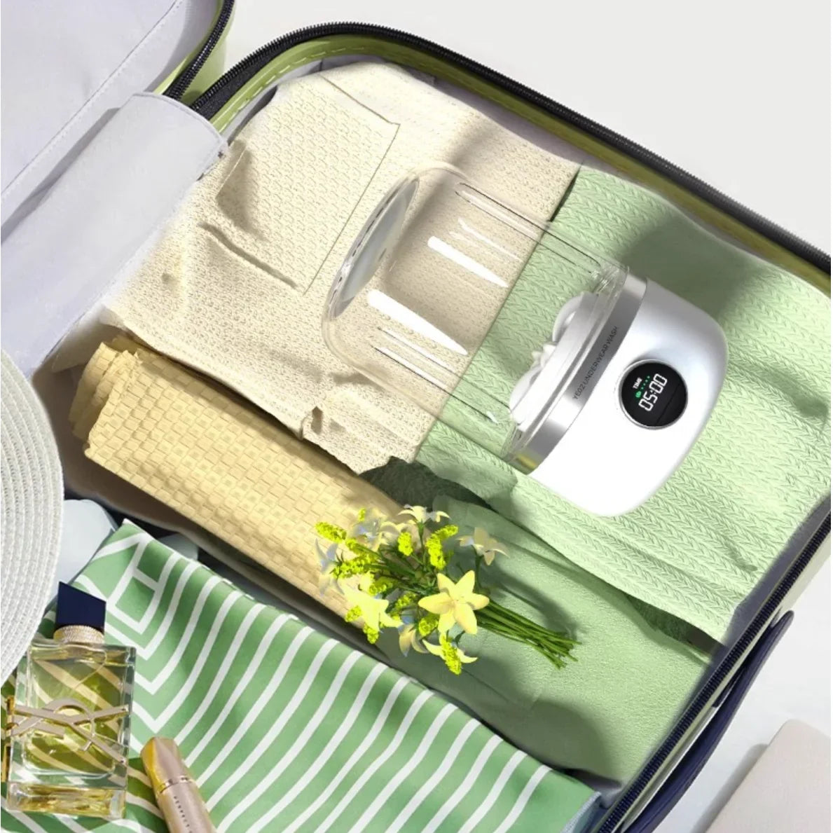Portable Washing Machine 1L USB Mini Underwear Washer Travel Fall 2025 Dehydrator Quick On The Go Laundry