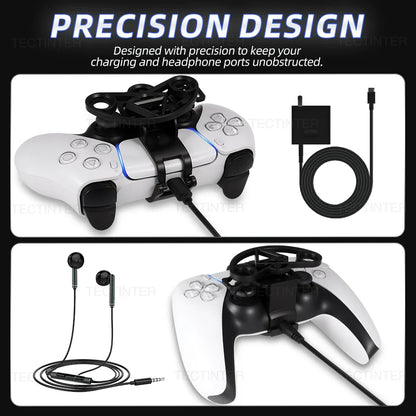 PS5 Controller Mini Steering Wheel Racing Gamepad Accessory 360 Degree Rotation Enhanced Gameplay Summer 2026 Gift