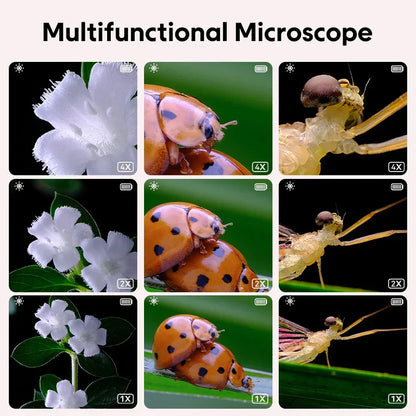 Kids Microscope 500X With Photo Video Capture Handheld STEM Educational Toy Fall 2025 Gift