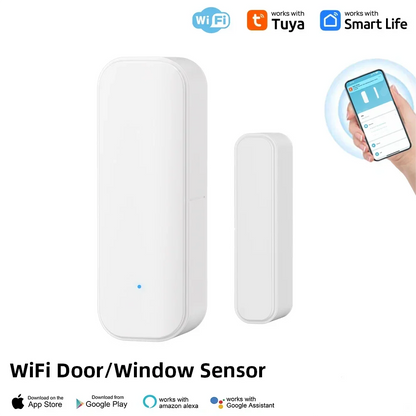 Tuya WiFi Zigbee Window Door Sensor Smart Home Security Alarm