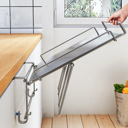 Countertop Foldable Shelf Stainless Steel Wall Mounted Rack Small Space Living Fall 2025 Space Saving