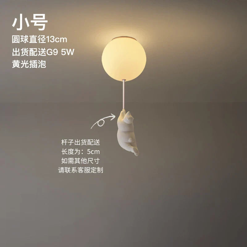 LED Ceiling Light Warm Cartoon Bear Design Kids Bedroom Ceiling Lamp Fall 2025 Cozy Nightlight Decor