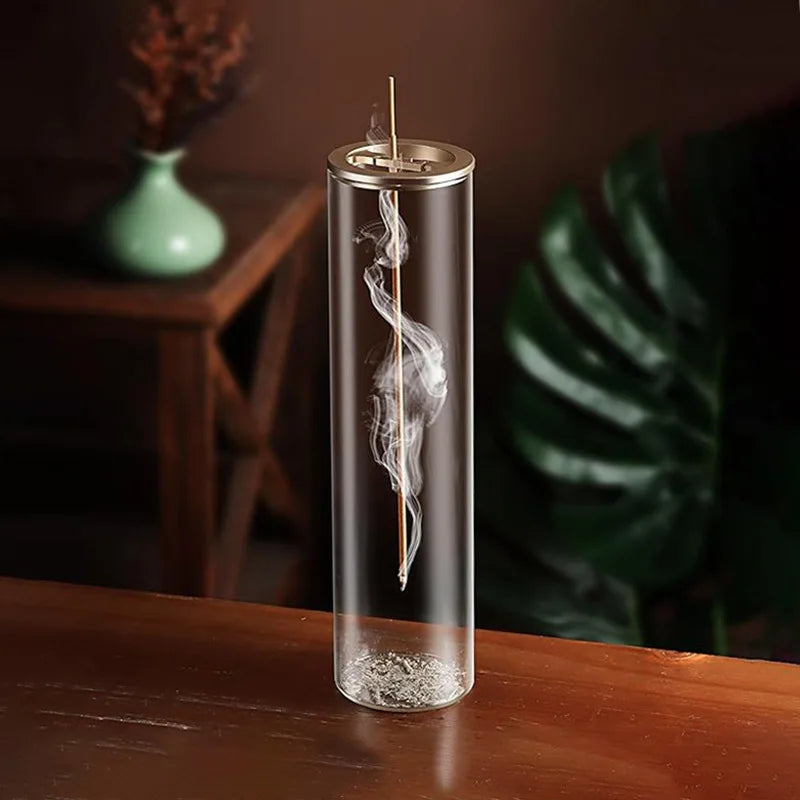Glass Incense Burner With Removable Ash Catcher Home Decor