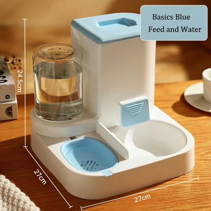 Automatic Pet Feeder Gravity Food And Water Dispenser Set No Batteries Hands Free Fall 2025 Easy Clean
