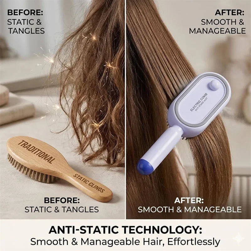 Scalp Massager 3 In 1 Self Cleaning Electric Spray Brush Rechargeable Viral Fall 2026 Gift