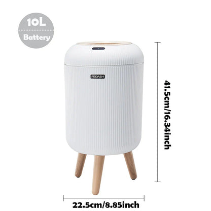 Motion Sensor Trash Can Small Plastic Smart Bin Hands Free