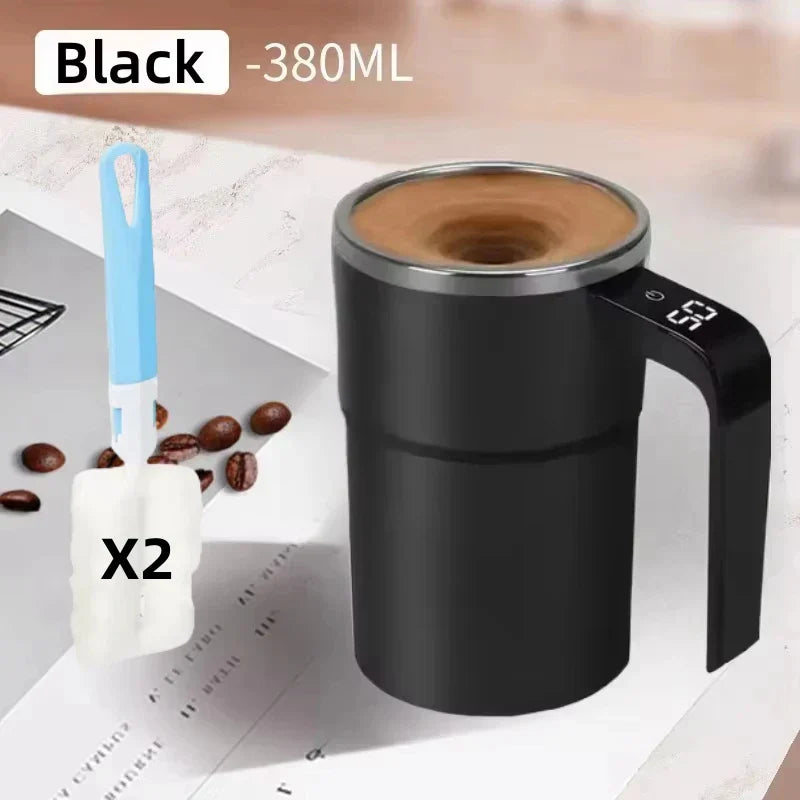 Self Stirring Mug 380ML Stainless Steel Interior USB Rechargeable Electric Coffee Cup Back To Work 2025 IP67 Waterproof