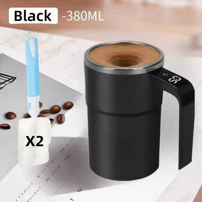 Self Stirring Mug 380ML Stainless Steel Interior USB Rechargeable Electric Coffee Cup Back To Work 2025 IP67 Waterproof