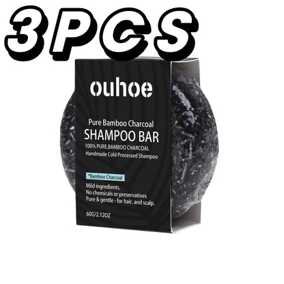 Bamboo Charcoal Shampoo Soap Bar 60g – Deep Scalp Cleanse Oil Control Hair Nourishing TikTok Viral 2026