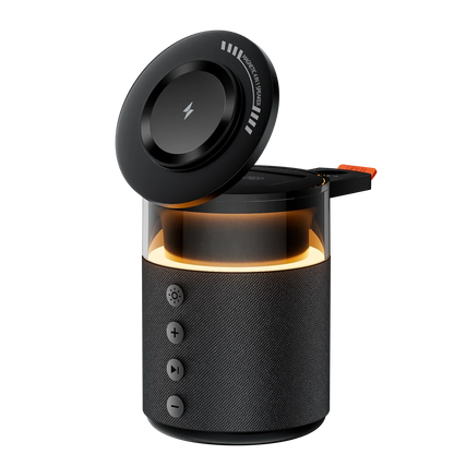Wireless Charging Station 5 In 1 Magnetic Dock With Bluetooth Speaker Night Light Back To School 2026 Gift