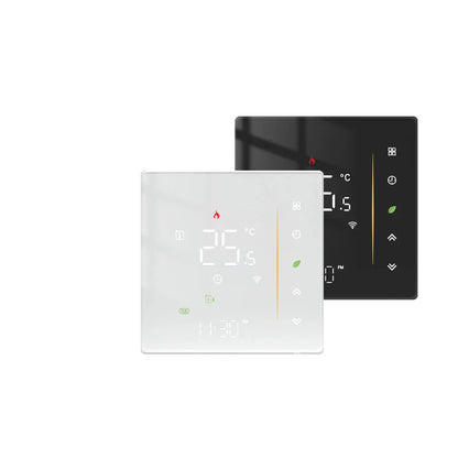 ZigBee Thermostat Wall Mounted Glass Panel Hub Compatible Fall 2025 Energy Saving