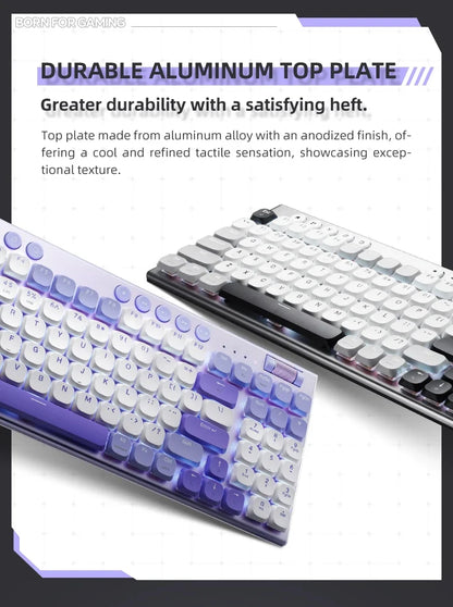 Wireless Low Profile Mechanical Keyboard 98 Keys PBT