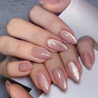 Press On Nails Short Square White Minimalist False Nail Tips Set Spring 2026 Reusable