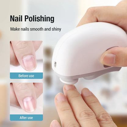 Electric Nail Clippers 2-in-1 Baby Manicure Trimmer Anti-Splash Infant Nail Groomer Newborn Care Fall 2025 Safe
