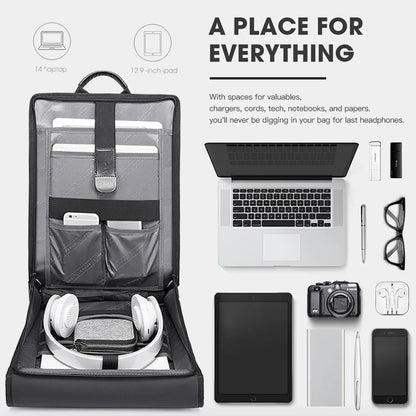 Waterproof Laptop Backpack for Commuting Fits 14.1 Inch Laptop Unisex City Travel Bag Back to School 2026