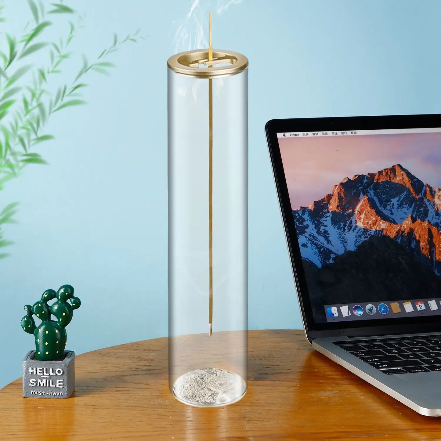 Glass Incense Burner With Removable Ash Catcher Home Decor
