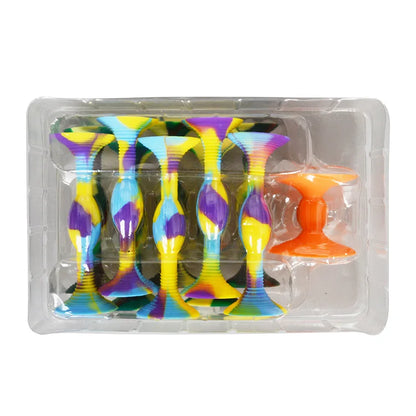 7PCS Silicon Darts Game Set - Sticky Suction Baseball for Outdoor Fun, Adult Decompression