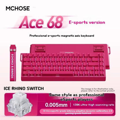Hall Effect 68 Key Magnetic Gaming Keyboard Topographic RGB