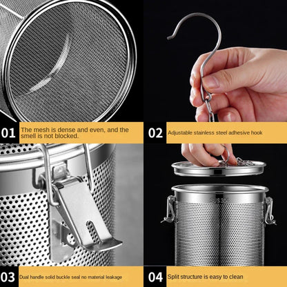 Seasoning Basket Fine Mesh Brine Strainer With Chain Hook Rust-Proof Kitchen Essential Fall 2026 Trend