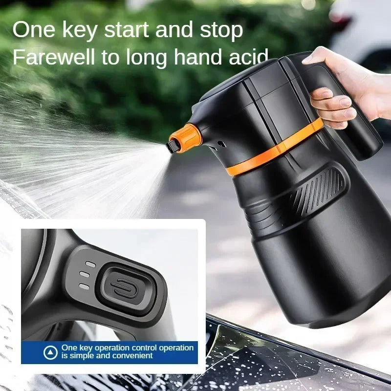 Foam Cannon Rechargeable Electric Car Wash Sprayer High Pressure Snow Cannon Detailing Summer 2025 Quick Foam Clean