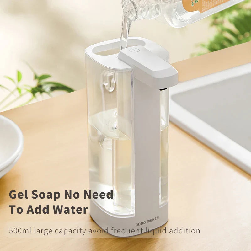 Automatic Soap Dispenser 500ml Sensor Kitchen Touchless Sanitizer Dispenser Fall 2025 Hygienic Rechargeable