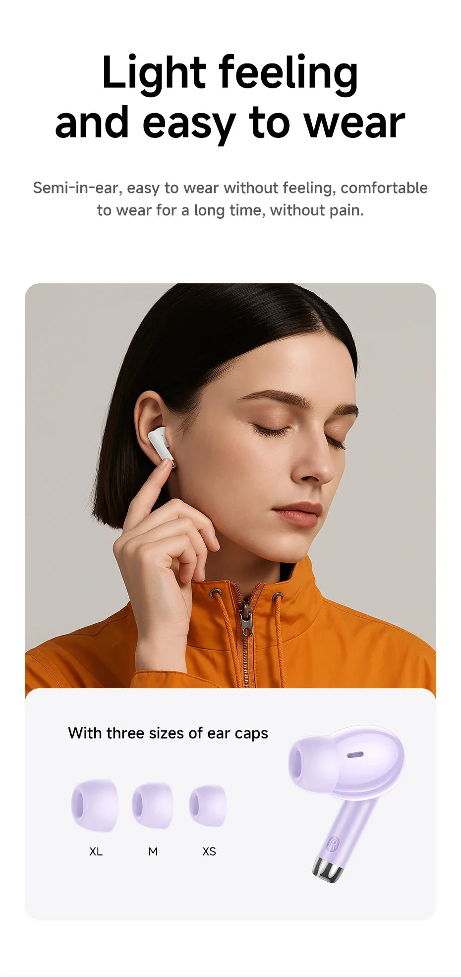 Wireless Bluetooth 5.3 earbuds – waterproof, USB-C charging, touch control, built-in mic 2026