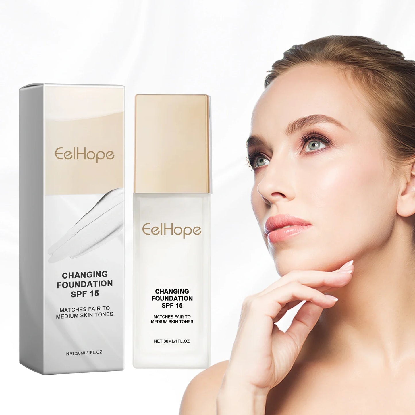 Color-Changing Foundation SPF15 – Hydrating, Waterproof, Long-Lasting Liquid Coverage 2026