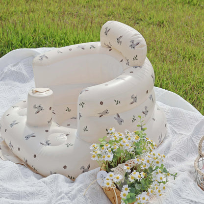 Baby Inflatable Sofa Seat Trainer Infant Sitting Aid Baby Chair Supportive Seat Summer 2025 Confidence Builder
