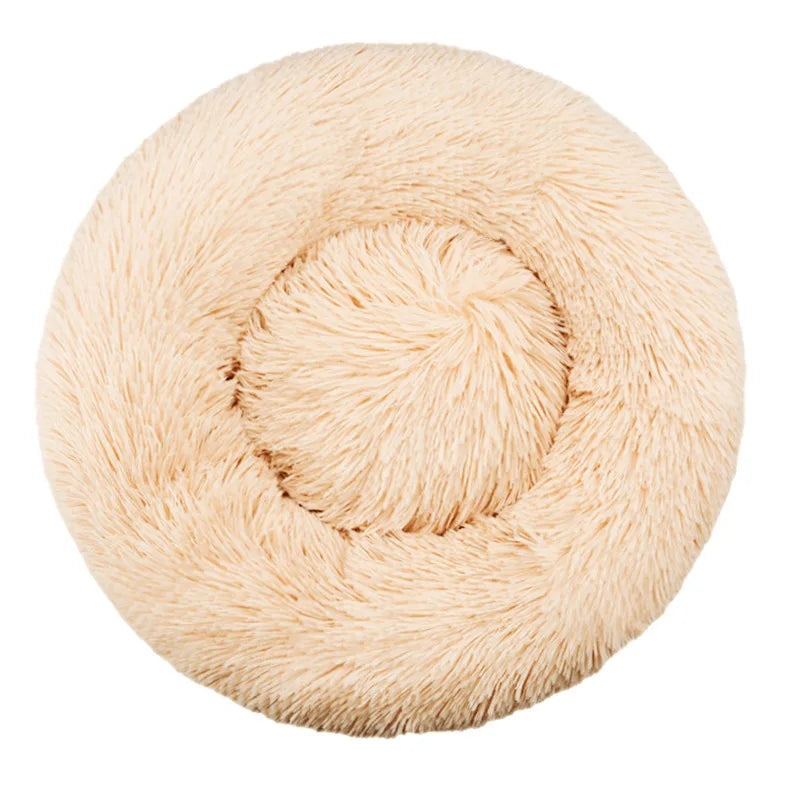 Pet Bed Round Plush Bed Winter Warm 2026 Washable Cozy Comfort For Pets