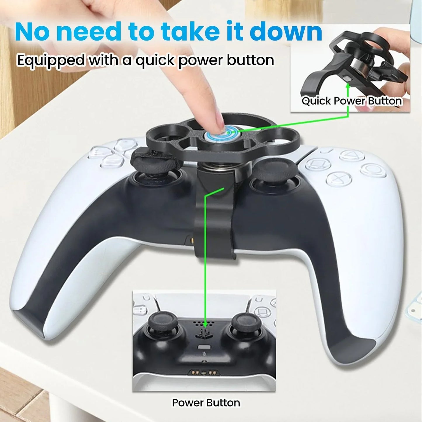 PS5 Controller Mini Steering Wheel Racing Gamepad Accessory 360 Degree Rotation Enhanced Gameplay Summer 2026 Gift