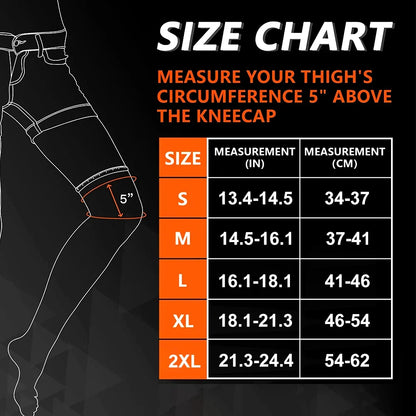 Full Leg Compression Sleeve Long Knee Support for Cycling Hiking Basketball – Pair 2026