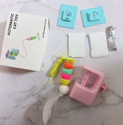 Rechargeable Cat Toy Interactive Hanging Door Bird Toy With Elastic Rope Stress Relief For Cats TikTok Viral Fall 2026