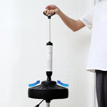 Toilet Plunger High Pressure Pump With Dual Suction Cups - Bathroom Drain Opener, Pipeline Dredge Tool