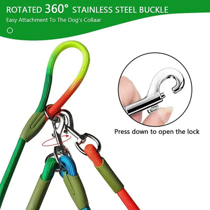 Hands Free Dog Leash Reflective Adjustable Nylon Walking Jogging Leash Fall 2025 Secure Hands Free Control