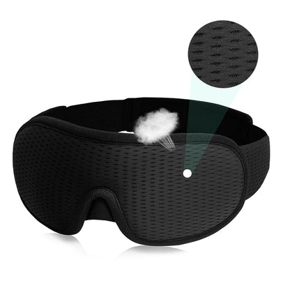 3D Sleep Eye Mask – Light Blocking, Soft and Breathable Eyeshade for Travel and Night Rest