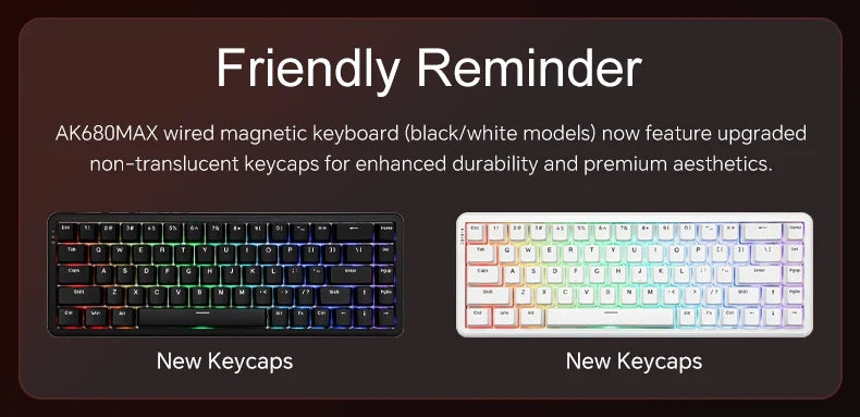 Mechanical Keyboard Sixty Mini Wireless ARGB Magnetic Hall