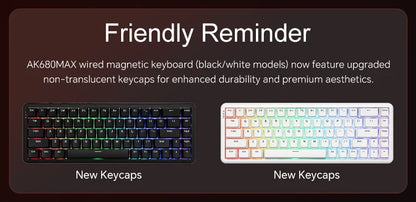 Mechanical Keyboard Sixty Mini Wireless ARGB Magnetic Hall