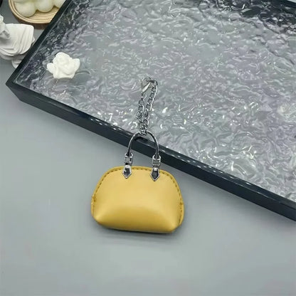 1+1 Free Birkin Inspired Mini Hand Bag - Small Shell Coin Bag Charm Keychain
